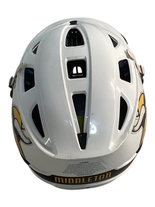Vist Large View of Product Image Which is Used Cascade SEVEN Lacrosse Helmet White LG