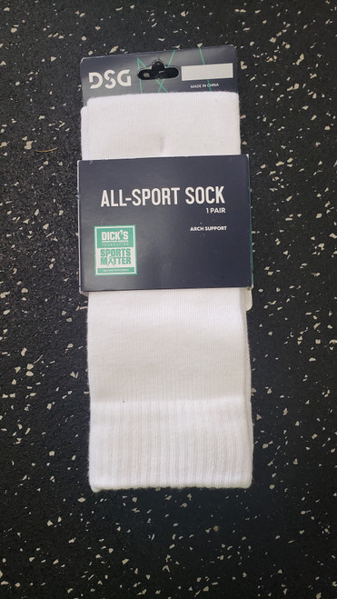Vist Large View of Product Image Which is Used DSG ALL SPORT SOCK Other Clothing White LG
