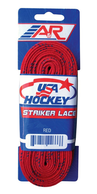 Vist Large View of Product Image Which is USA HOCKEY LACES RED NON WAXED 72"