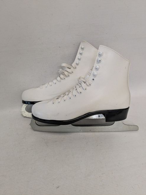 Vist Large View of Product Image Which is Used Lange CLASSIC WomensFigure Skate White Senior 8