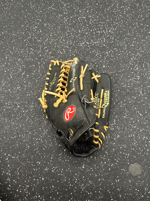 Vist Large View of Product Image Which is Used Rawlings PRO601DCC BB/SB Glove RH Throw Black 12 3/4"