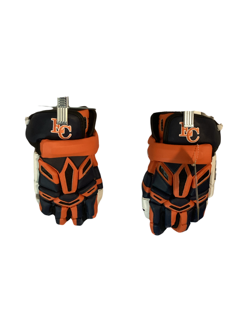 Vist Large View of Product Image Which is Used STX EC Lacrosse Gloves Mens Orange 13"