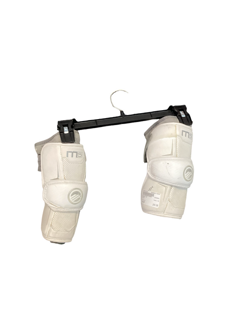 Vist Large View of Product Image Which is Used Maverik M5 Lacrosse Arm Pads/Guards White SM