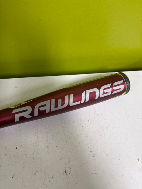 Vist Large View of Product Image Which is Used Rawlings VELO BB/SB High School -3 Bat 31"