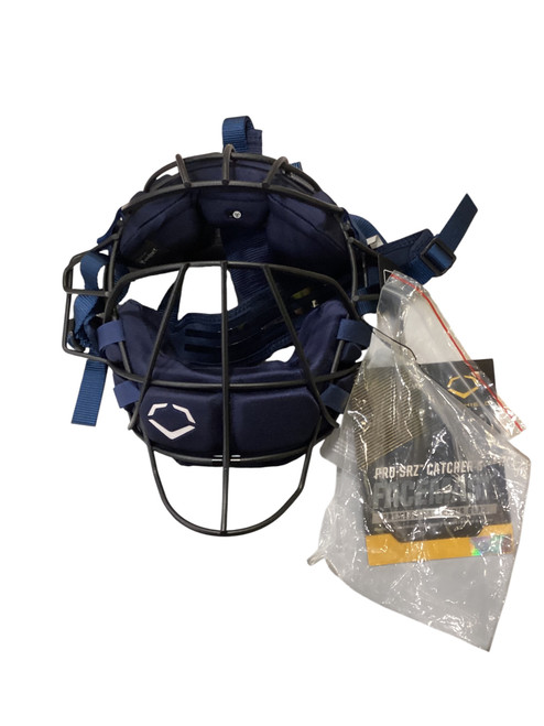 Vist Large View of Product Image Which is Used Evoshield PRO-SRZ CATCHERS FACEMASK Catchers Mask Navy Blue
