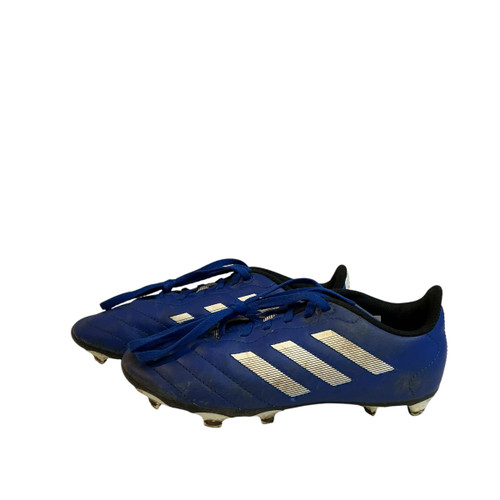 Vist Large View of Product Image Which is Used Adidas Soccer Cleats Navy Blue Junior 02.5