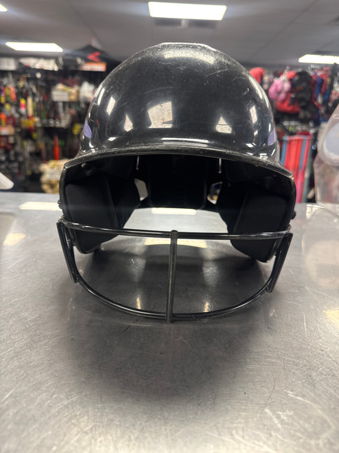 Vist Large View of Product Image Which is Used RIP-IT Batting Helmet w/Mask Black S/M