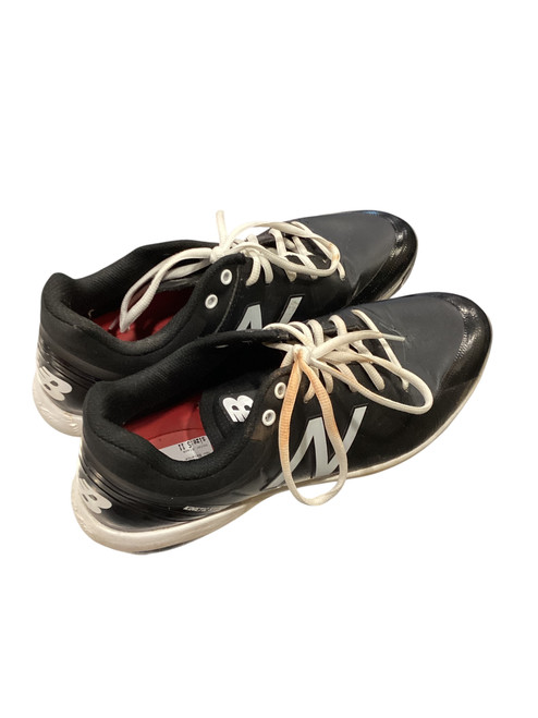 Vist Large View of Product Image Which is Used New Balance BASEBALL CLEATS METAL BB/SB Cleats Black Senior 11