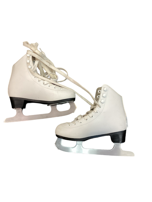 Used Lake Placid CASCADE Girls Figure Skate White Junior 02 11649-S000148154 Vist Large View of Product Image Which is Used Lake Placid CASCADE Girls Figure Skate White Junior 02