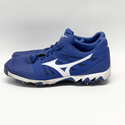 Vist Large View of Product Image Which is Used Mizuno 9 SPIKE BB/SB Cleats Royal Blue Senior 12 11805-S000019490