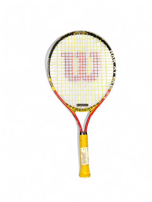 Vist Large View of Product Image Which is Used Wilson TITANIUM 23 US OPEN Junior Tennis Racquet Black 23"