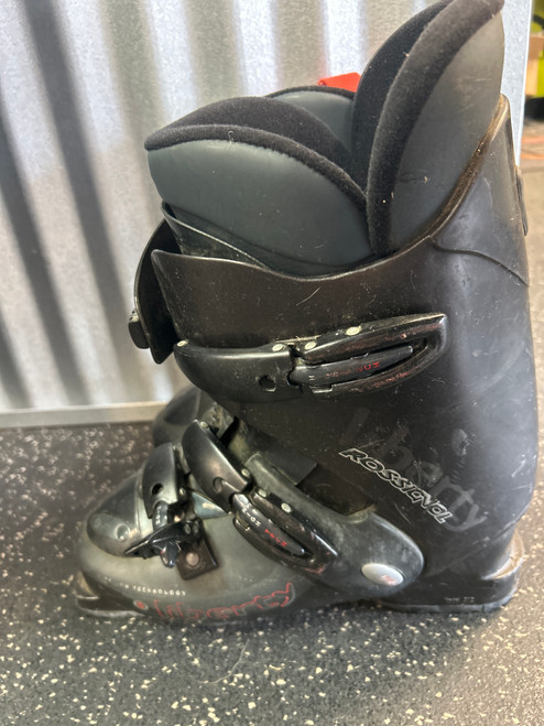 Vist Large View of Product Image Which is Used Rossignol LIBERTY Mens DH Ski Boot Black 275 MP - M09.5 - W10.5