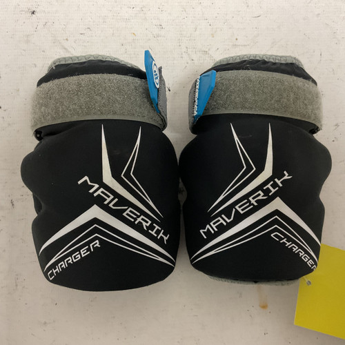 Vist Large View of Product Image Which is Used Maverik CHARGER Lacrosse Arm Pads/Guards Black XS
