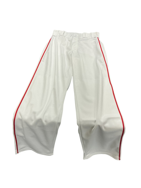 Vist Large View of Product Image Which is Used Alleson BASEBALL PANTS BB/SB Pant Mens White SM