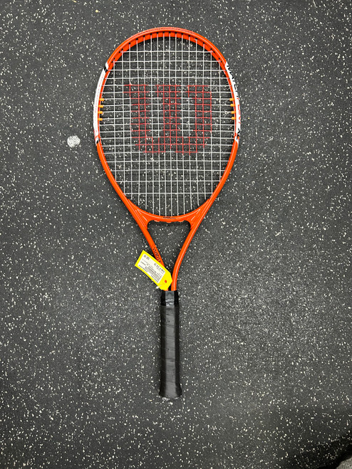 Vist Large View of Product Image Which is Used Wilson MATCHPOINT XL Adult Tennis Racquet Orange 4 3/8"