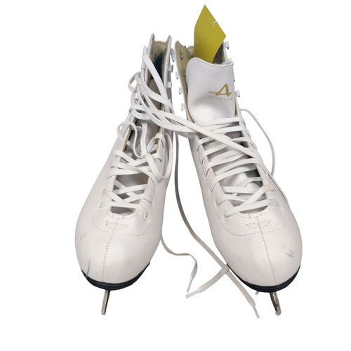 Vist Large View of Product Image Which is Used AMERICAN Womens Figure Skate White Senior 10