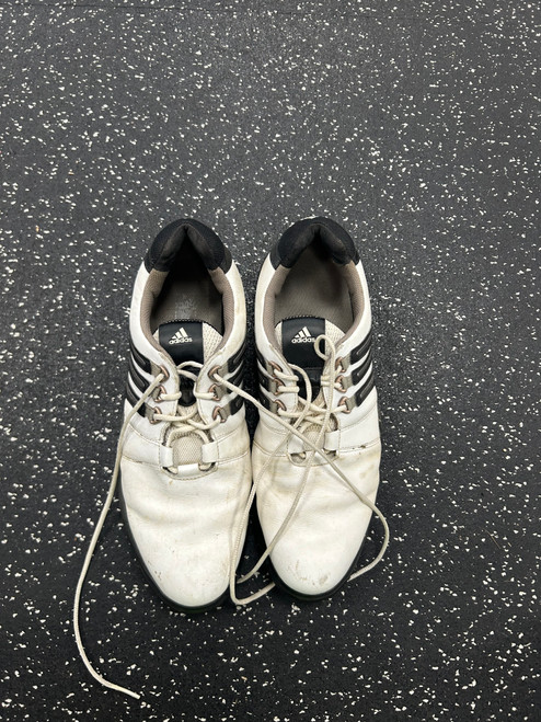 Vist Large View of Product Image Which is Used Adidas Mens Golf Shoes White Senior 9.5