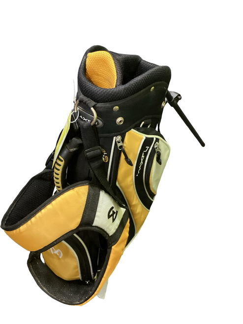 Vist Large View of Product Image Which is Used Maxfli Jr Stand Bag Black And Gold