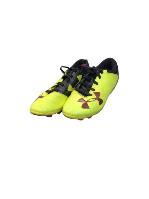 Vist Large View of Product Image Which is Used Under Armour Soccer Cleats Optic Yellow Youth 13.0
