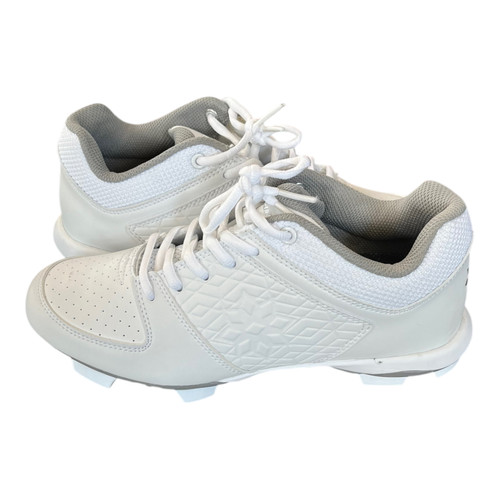 Vist Large View of Product Image Which is Used RIP-IT RINGOR BB/SB Cleats White Senior 7