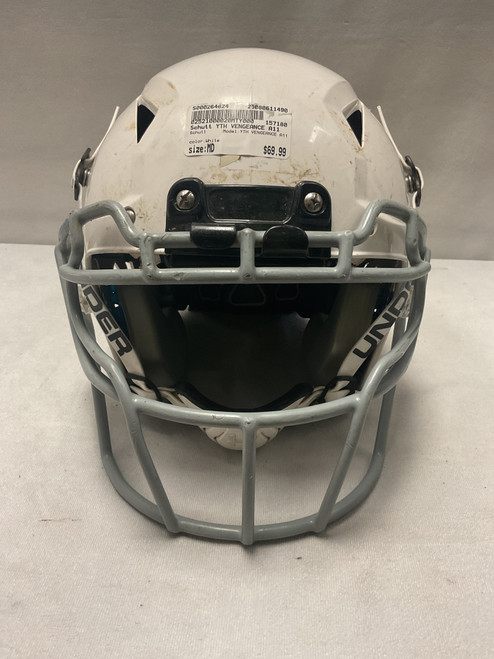 Vist Large View of Product Image Which is Used Schutt YTH VENGEANCE A11 FB Helmet White MD