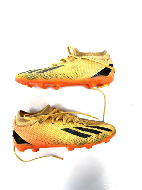 Vist Large View of Product Image Which is Used Adidas Soccer Cleats Orange Junior 03.5