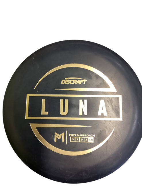 Vist Large View of Product Image Which is Used Discraft LUNA Disc Golf Putter Black
