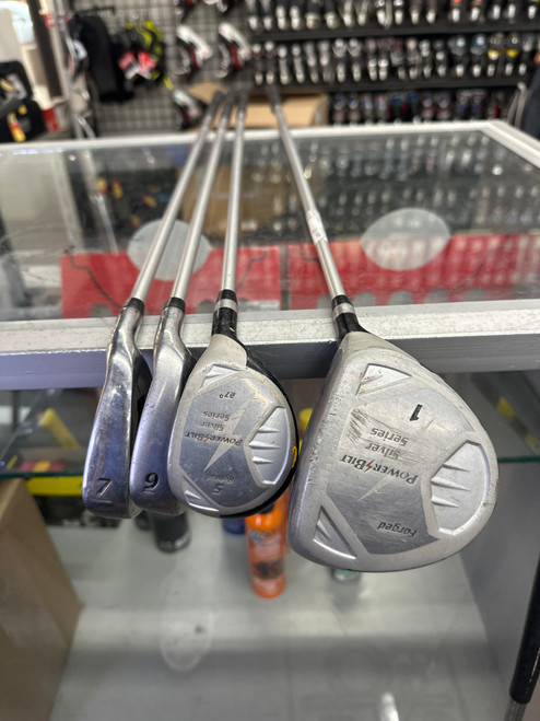 Vist Large View of Product Image Which is Used Powerbilt SILVER SERIES Jr Club Set RH 4 Piece