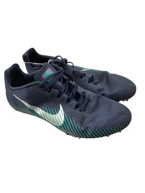 Vist Large View of Product Image Which is Used Nike Track & Field Cleats Adult Navy Blue Senior 8.5