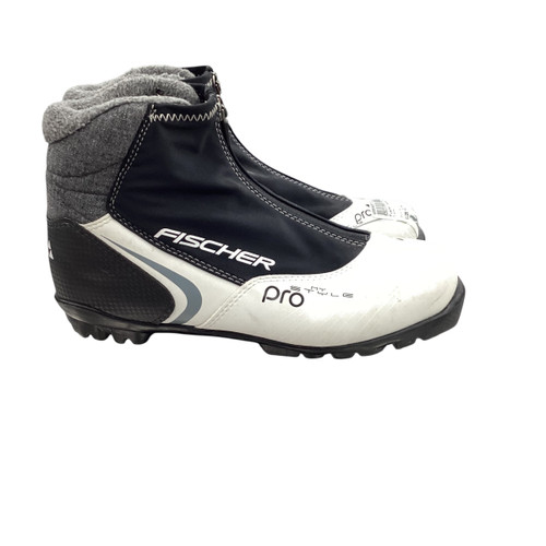 Vist Large View of Product Image Which is Used Fischer Womens NNN XC Ski Boots White M 08 / W 08.5-09