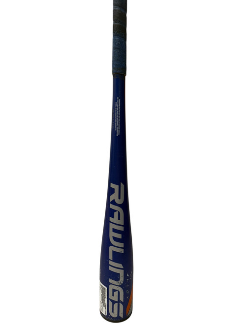 Vist Large View of Product Image Which is Used Rawlings Machine US1M10 26/16 USA 2 5/8” Bat - Royal Blue And Orange