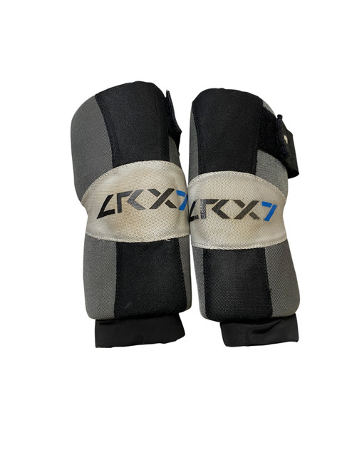Vist Large View of Product Image Which is Used Champro LRX7 Lacrosse Arm Pads/Guards Black And Grey MD