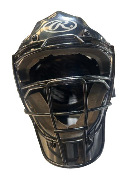 Vist Large View of Product Image Which is Used Rawlings RAWLINGS YTH CATCHERS HELMET Catchers Helmet w/Mask Black S/M