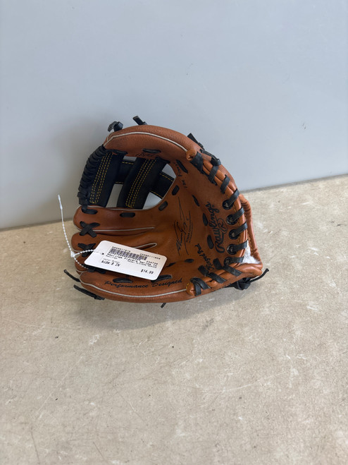 Vist Large View of Product Image Which is Used Rawlings PLAYERS SERIES BB/SB Glove LH Throw Brown 8"