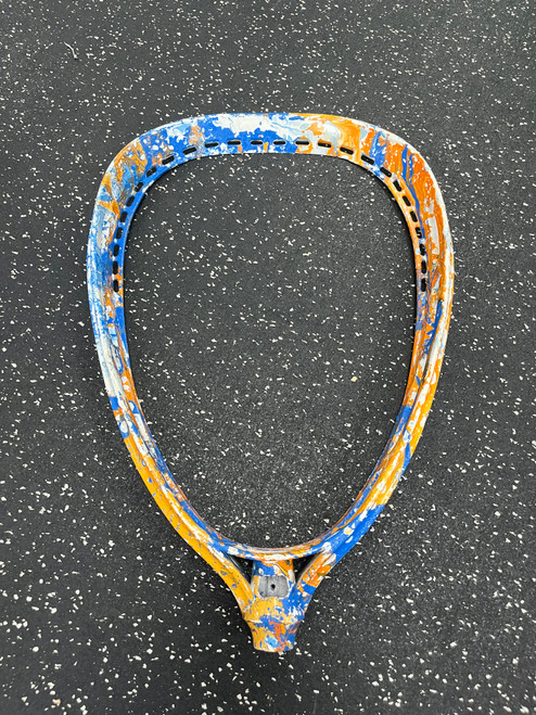 Vist Large View of Product Image Which is Used Gait SENTINEL CUSTOM Mens Goalie Head Royal Blue And Orange