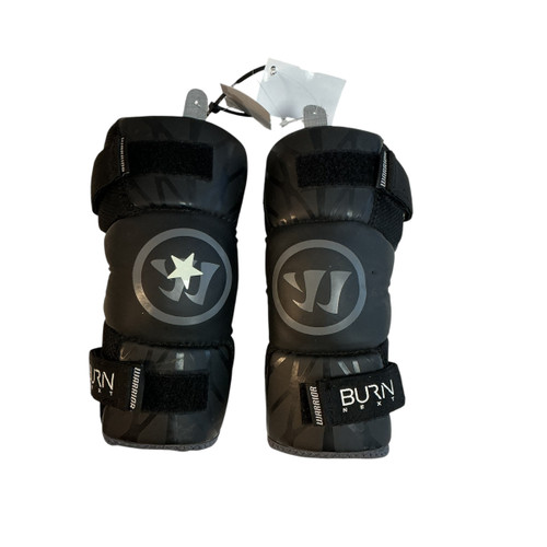 Vist Large View of Product Image Which is Used Warrior BURN NEXT Lacrosse Arm Pads/Guards Black SM