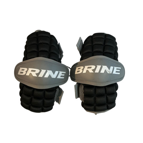 Vist Large View of Product Image Which is Used Brine Lacrosse Arm Pads/Guards Black XS