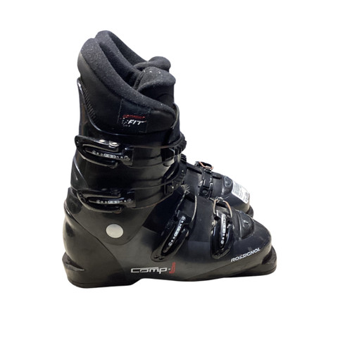 Vist Large View of Product Image Which is Used Rossignol COMP J Boys DH Ski Boot Black 245 MP - M06.5 - W07.5