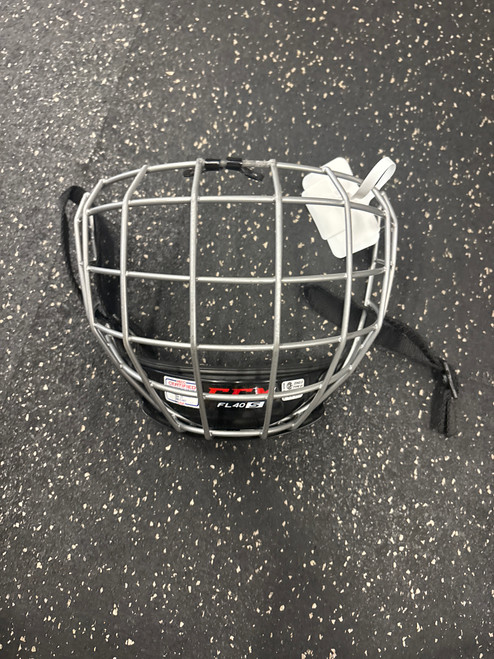 Vist Large View of Product Image Which is Used CCM FL40 Hockey Wire Mask Grey SM