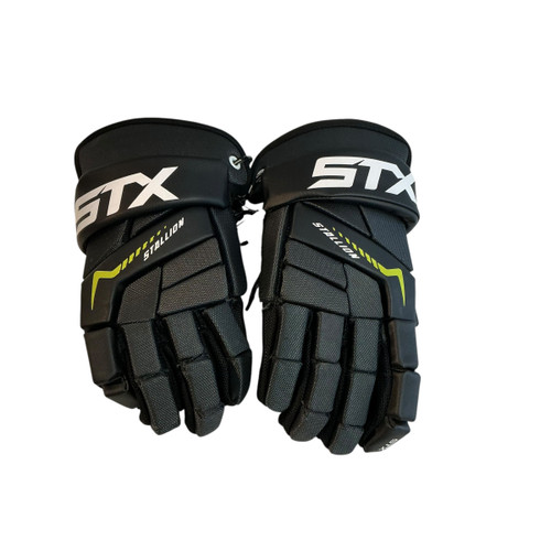 Used STX STALLION 200 Lacrosse Gloves Mens Black 13" 11749-S000187836 Vist Large View of Product Image Which is Used STX STALLION 200 Lacrosse Gloves Mens Black 13"