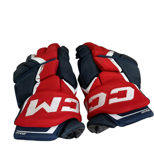 Vist Large View of Product Image Which is Used Bauer X800 LITE GLOVE Senior Gloves Navy Blue 13"