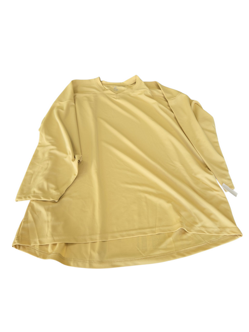 Vist Large View of Product Image Which is Used Champro ADULT PRACTICE JERSEY Hockey Practice Jersey Vegas Gold 2X