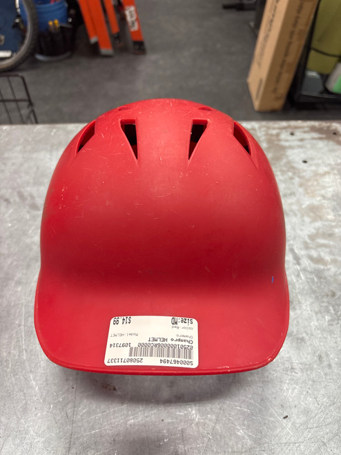 Vist Large View of Product Image Which is Used Champro HELMET Batting Helmet No Mask Red MD