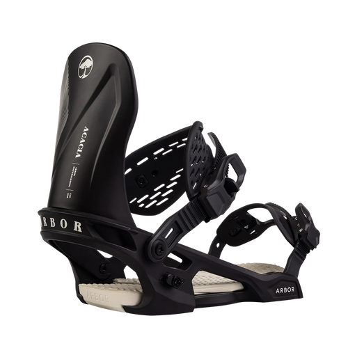 Vist Large View of Product Image Which is New Arbor Acacia 2026 Snowboard Bindings Black/Marshmallow- MD