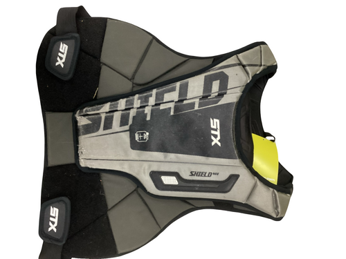 Vist Large View of Product Image Which is Used STX SHIELD 400 Lacrosse Shoulder Pads Black MD