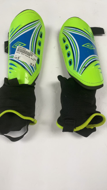 Vist Large View of Product Image Which is Used Soccer Shin Guards Adult Green MD