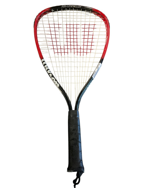 Vist Large View of Product Image Which is Used Wilson FIRE XT Adult Racquetball Racquet Black Junior