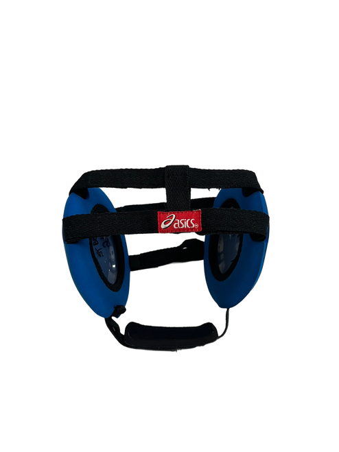 Vist Large View of Product Image Which is Used Asics Adult Foam Wrestling Headgear Royal Blue