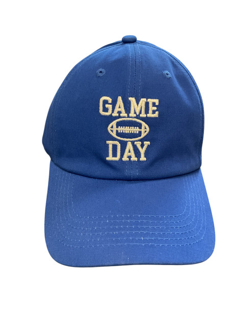 Vist Large View of Product Image Which is Game Day Football Embroidered Hat Royal Blue
