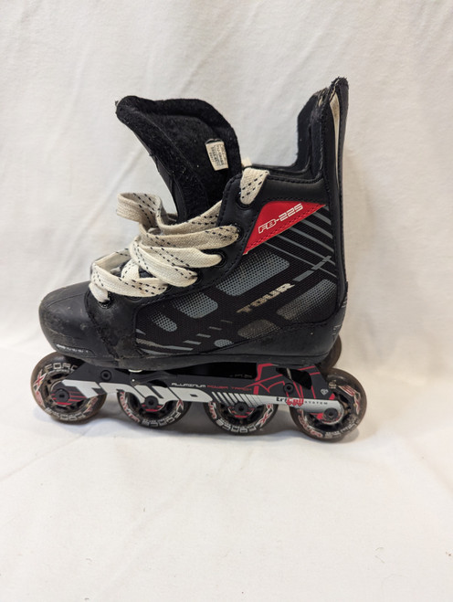 Vist Large View of Product Image Which is Used Tour Edge Roller Hockey Skates Black Adjustable